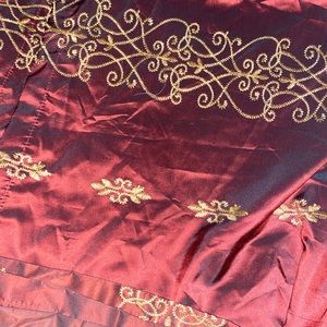 3 panels used as curtains. They are actually shower curtains,  get all 3